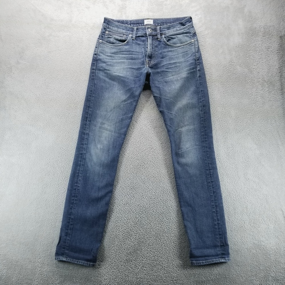 J Crew Jeans Mens‎ 31x32 Blue 250 Skinny Kurabo Japanese Dark Wash Denim